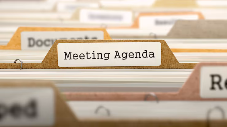 Vergaderkamer-agenda